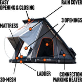 Alu-Cab Gen 3-R Expedition Roof Tent Black