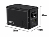 ICECO VL45PROD Compressor Fridge, Dual-Zone, Black